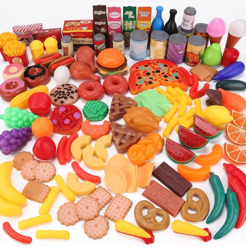 137 piece plastic food - Roystons grotto