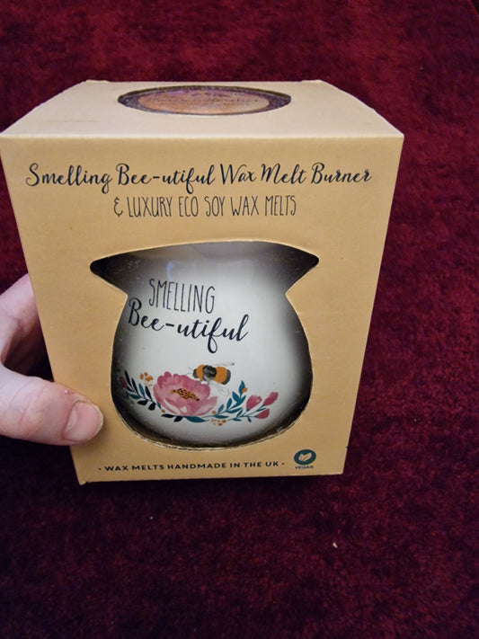 LARGE SMELLING BEE-UTIFUL WAX MELT BURNER GIFT SET - Roystons grotto